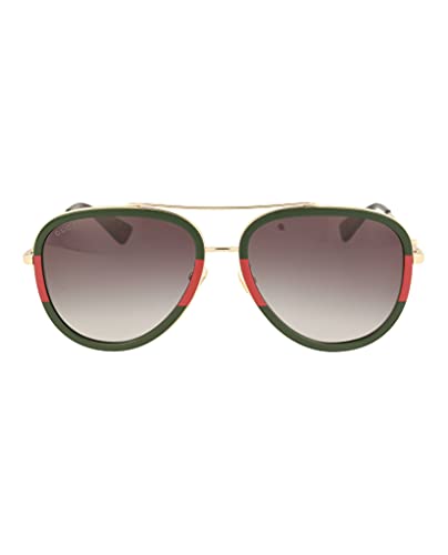 Gucci Pilot Urban Web Block Aviator Sunglasses