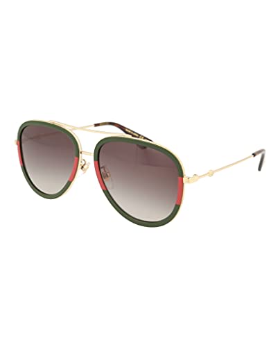 Gucci Pilot Urban Web Block Aviator Sunglasses