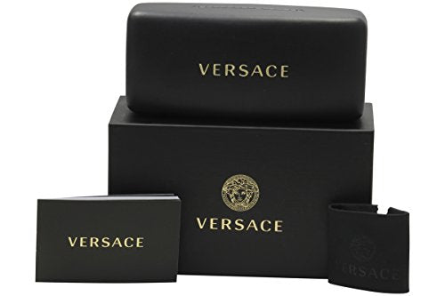 Versace - VE3283 Black/Clear Square Women Eyeglasses - 54mm