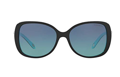 Tiffany & Co. TF4121B Sunglasses Black Blue w/Blue Gradient Lens 55mm 80559S TF4121-B Tiffany&Co. TF 4121B TF 4121-B, Large