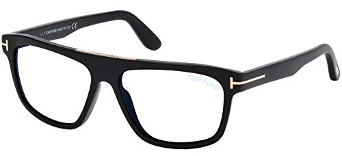 Sunglasses Tom Ford FT 0628 Cecilio- 02 001 shiny black, Shiny Black/ Blue Block Lenses, 57/15/145