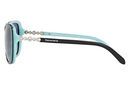 Tiffany & Co. TF4121B Sunglasses Black Blue w/Blue Gradient Lens 55mm 80559S TF4121-B Tiffany&Co. TF 4121B TF 4121-B, Large