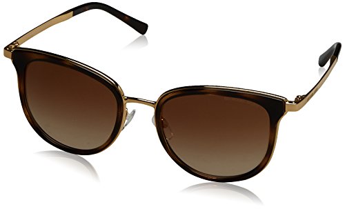 Michael Kors Woman Sunglasses Dark Tortoise/Gold Frame, Brown Gradient Lenses, 54MM